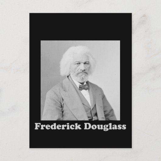 Porträt des Abolitionisten Frederick Douglass Postkarte (Vorderseite)