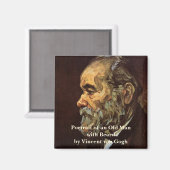 Porträt des alten Mannes mit Bart von Vincent van  Magnet (Vorderseite/Rückseite)
