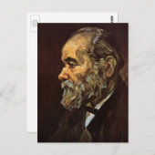 Porträt des alten Mannes mit Bart von Vincent van  Postkarte (Vorne/Hinten)