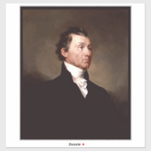Porträt des amerikanischen Präsidenten James Monro Aufkleber