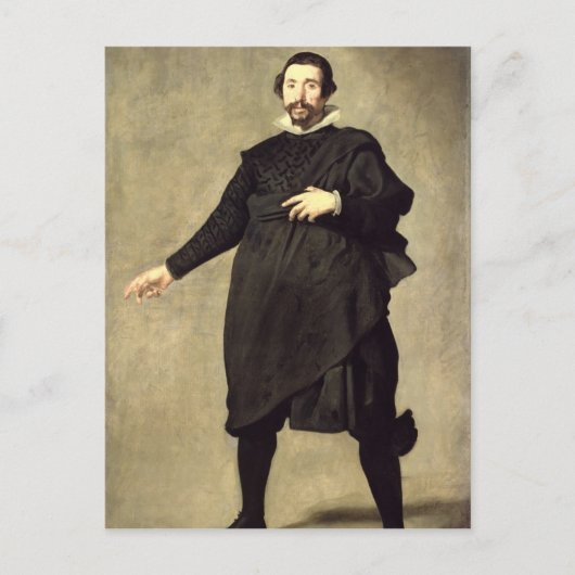 Porträt des Buffoon Pablo de Valladolid Postkarte (Vorderseite)