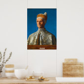 Porträt des Dogen Leonardo Loredan von Bellini Poster (Küche)