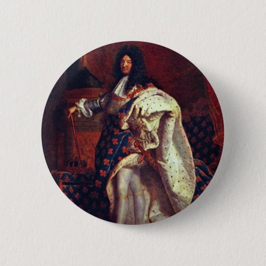 Porträt des französischen Königs Louis Xiv durch Button (Vorderseite)