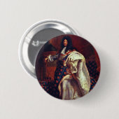 Porträt des französischen Königs Louis Xiv durch Button (Vorne & Hinten)