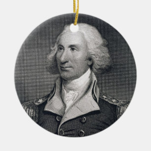 Porträt des Generalmajors Philip Schuyler, Keramikornament