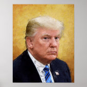 Porträt des Golden Saint Trump Ölgemäldes Poster (Vorne)