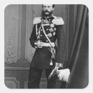 Porträt des Großherzogs Michael Nikolaevich Quadratischer Aufkleber