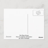 Porträt des Hauses Oak Ryse House Postkarte (Rückseite)