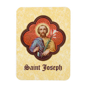 Porträt des Heiligen Joseph in einem Oktofoil (TF Magnet