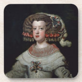 Porträt des Infanta-Maria Teresa (1638-83) fut Untersetzer (Vorderseite)