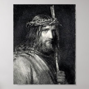 Porträt des Jesus Christus-Plakats Poster