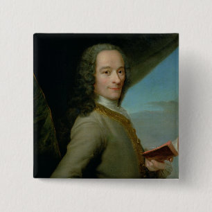 Porträt des jungen Voltaire Button