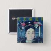 Porträt des KaiserinDowager Cixi Button (Vorne & Hinten)