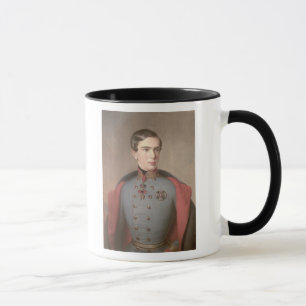 Porträt des Kaisers Franz Joseph von Österreich Tasse