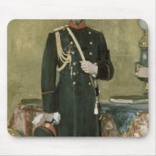 Porträt des Kaisers Nicholas II 1895 Mousepad