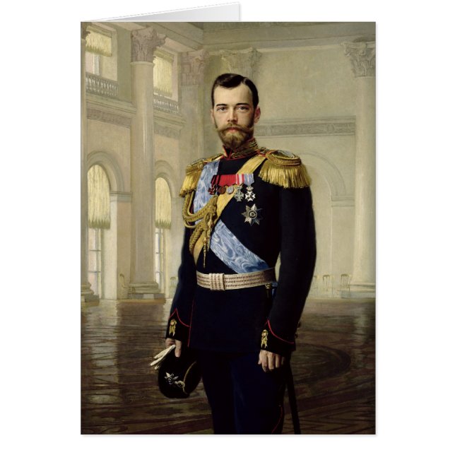Porträt des Kaisers Nicholas II, 1900 (Vorne)