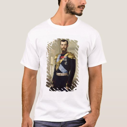 Porträt des Kaisers Nicholas II, 1900 T-Shirt (Vorderseite)