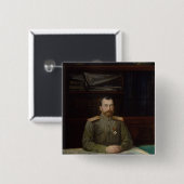 Porträt des Kaisers Nicholas II, 1914 Button (Vorne & Hinten)