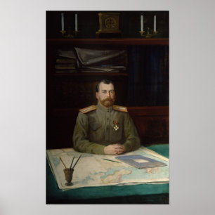 Porträt des Kaisers Nicholas II, 1914 Poster