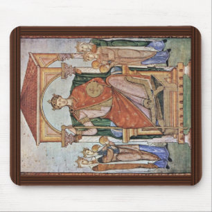 Porträt des Kaisers Otto II, mit den Symbolen von Mousepad