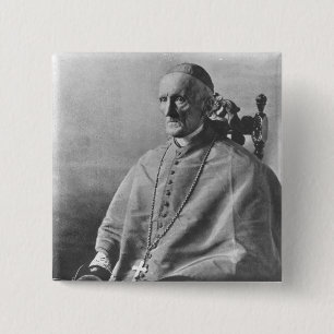 Porträt des Kardinals-Bemannens Button