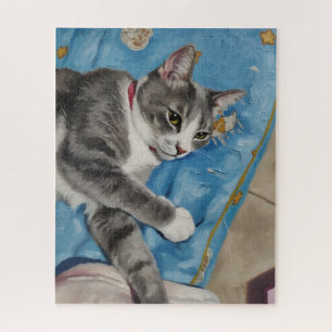 Porträt des Katzenpuzzles Puzzle