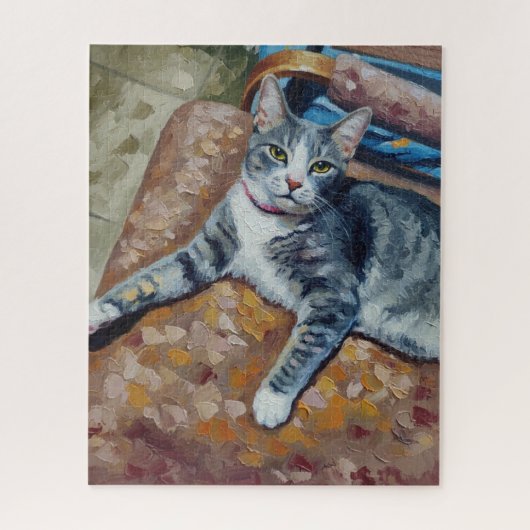 Porträt des Katzenrätsels Puzzle (Vertikal)