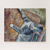 Porträt des Katzenrätsels Puzzle (Horizontal)