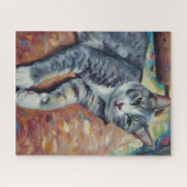 Porträt des Katzenrätsels Puzzle (Horizontal)