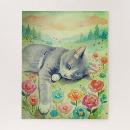 Porträt des Katzenrätsels Puzzle