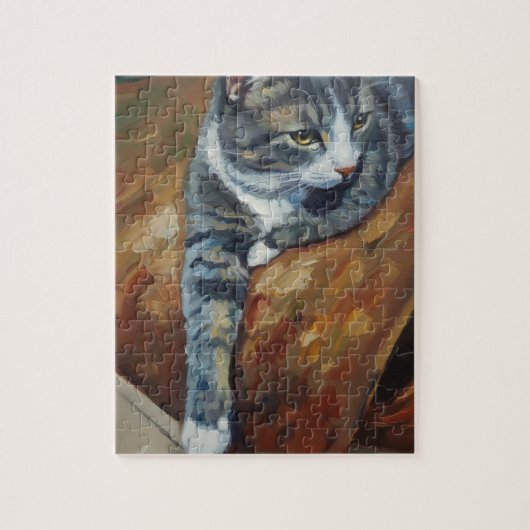 Porträt des Katzenrätsels Puzzle (Vertikal)