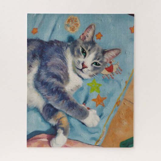 Porträt des Katzenrätsels Puzzle (Vertikal)
