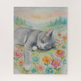 Porträt des Katzenrätsels Puzzle