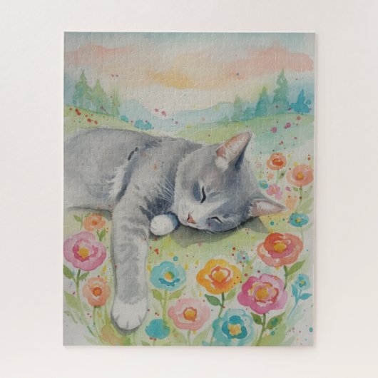 Porträt des Katzenrätsels Puzzle (Vertikal)