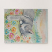 Porträt des Katzenrätsels Puzzle (Horizontal)