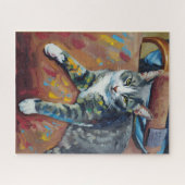 Porträt des Katzenrätsels Puzzle (Horizontal)