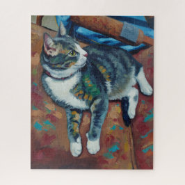 Porträt des Katzenrätsels Puzzle