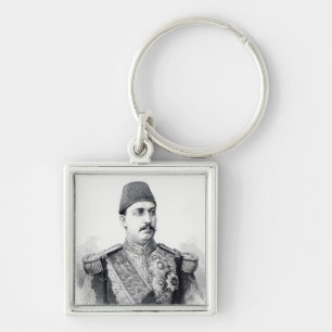 Porträt des Khedive Tawfig Schlüsselanhänger