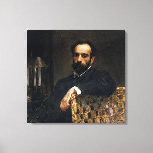 Porträt des Künstlers Isaak Ilyich Levitan Leinwanddruck