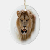Porträt des Löwen Keramik Ornament (Rechts)