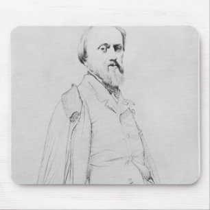 Porträt des Malers Hippolyte Flandrin Mousepad
