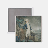 Porträt des Marquis de La Fayette Magnet (Vorderseite/Rückseite)