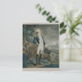 Porträt des Marquis de La Fayette Postkarte (Stehend Vorderseite)