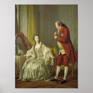 Porträt des Marquis de Marigny und seine Poster