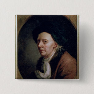 Porträt des Mathematikers Leonard Euler Button