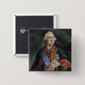 Porträt des Mathematikers Leonhard Euler Button (Vorne & Hinten)