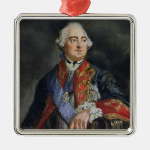 Porträt des Mathematikers Leonhard Euler Silbernes Ornament