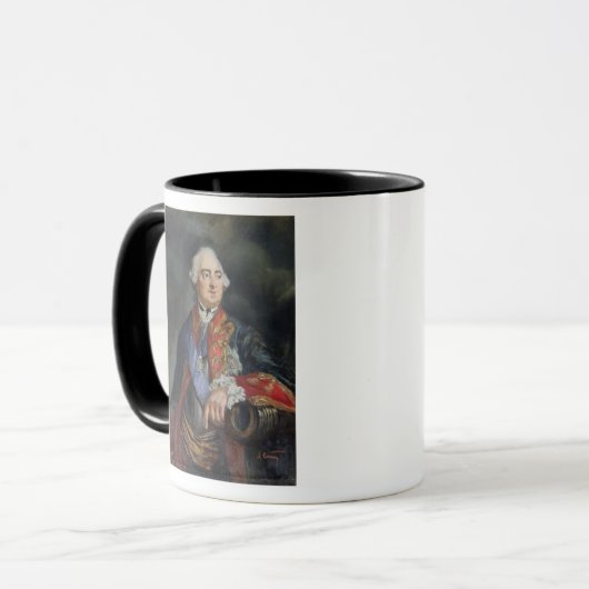 Porträt des Mathematikers Leonhard Euler Tasse (Vorderseite Links)
