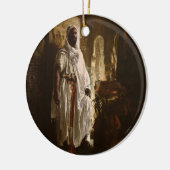 Porträt des maurischen afrikanischen Malers Keramik Ornament (Links)