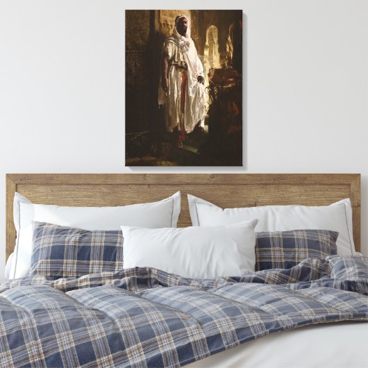 Porträt des maurischen afrikanischen Malers Leinwanddruck (Insitu (Schlafzimmer))